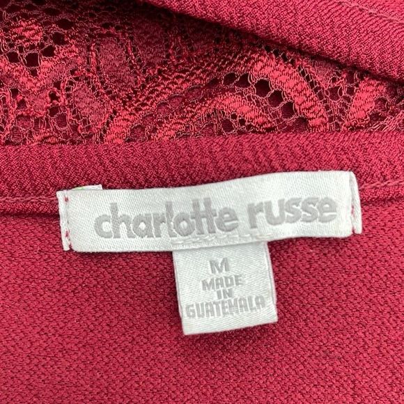 Women Keyhole Neck crop Tank Top Medium Charlotte Russe - Picture 8 of 8